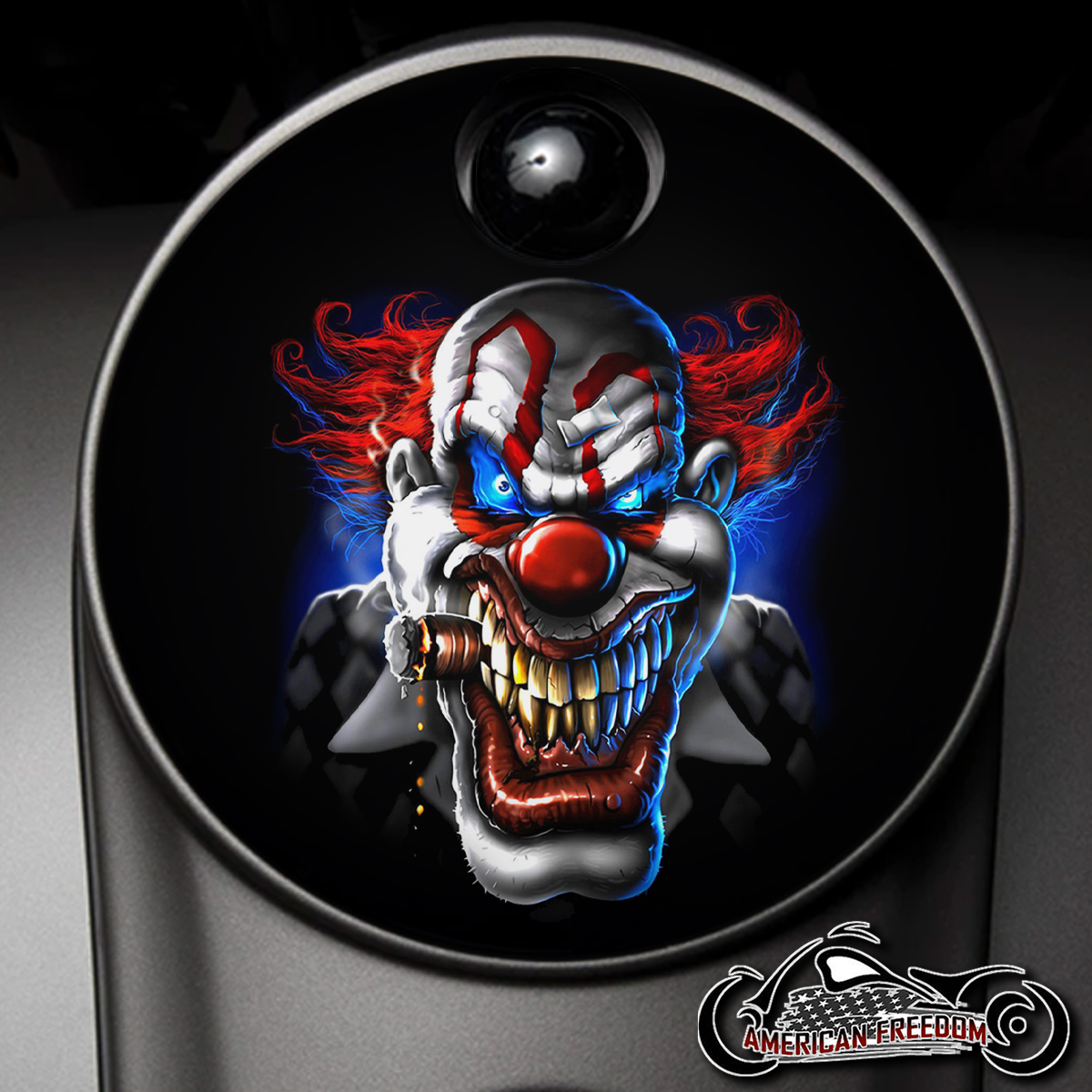 Custom Fuel Door - Evil Clown
